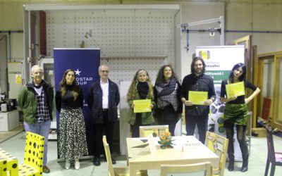 Exposición y concurso upcycling muebles en CETEBAL organizado por Fundació Deixalles y Iberostar